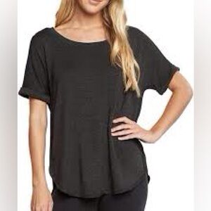 ~*~ MATTY M French terry roll cuff tee small